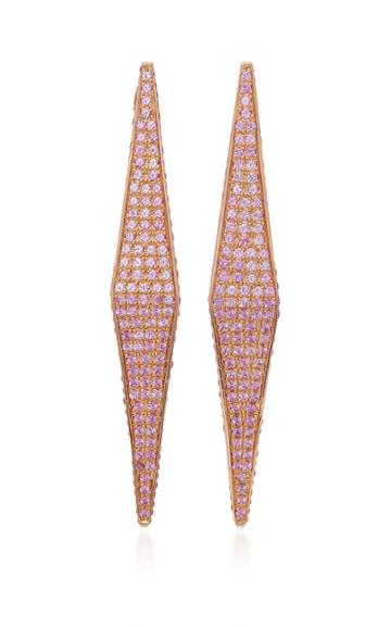 Ralph Masri Sapphire Geometric Earrings