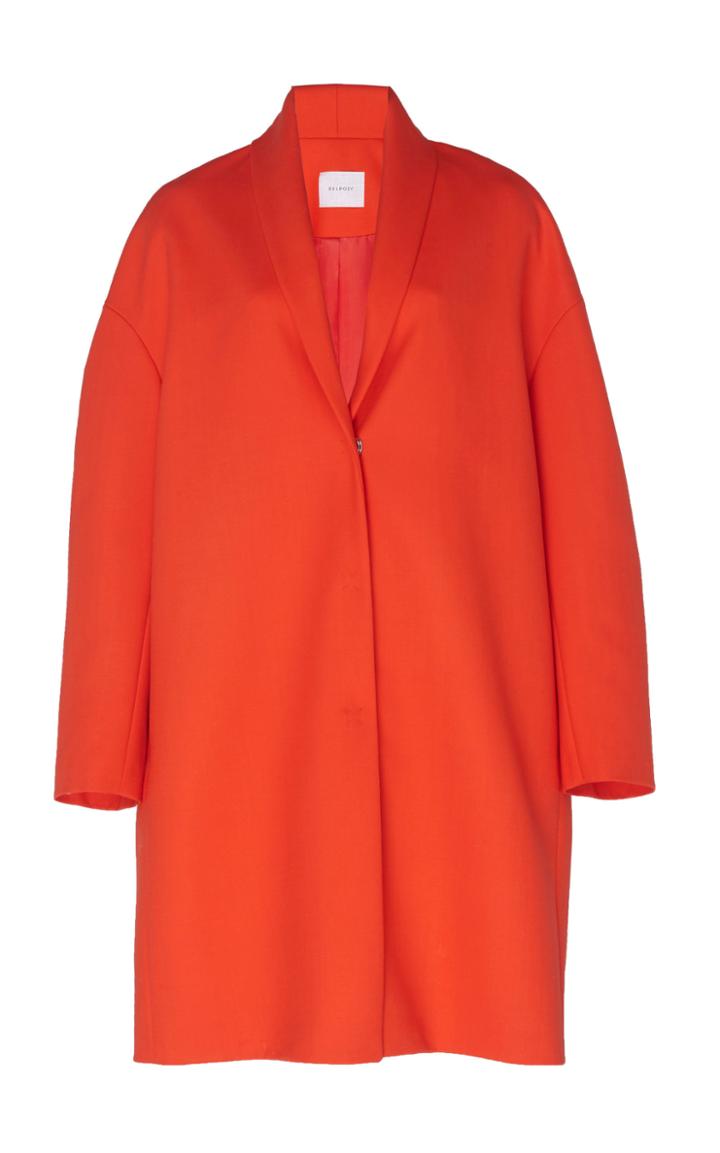 Delpozo Virgin Wool Cocoon Coat