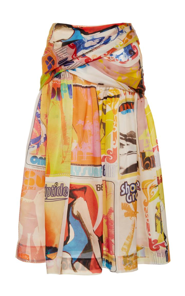 Zimmermann Brightside Wrap Midi Skirt