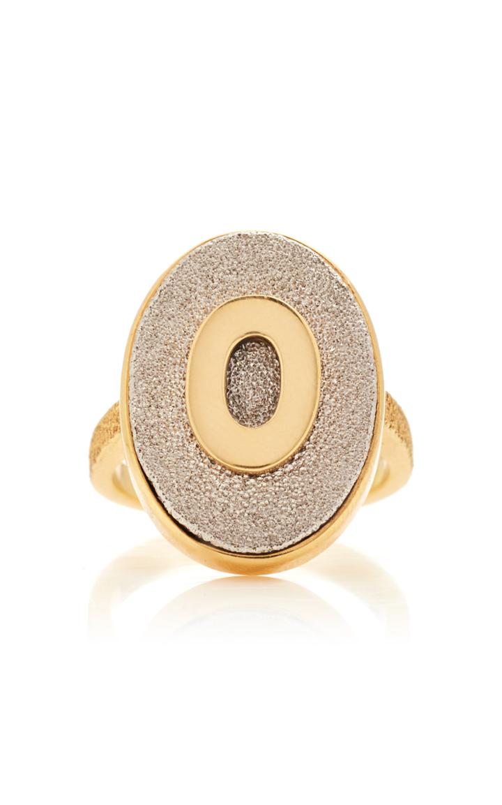 Moda Operandi Carolina Bucci Florentine Initial Ring Size: 5