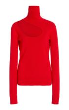 Moda Operandi Monse Kidney Bean Wool Cutout Sweater