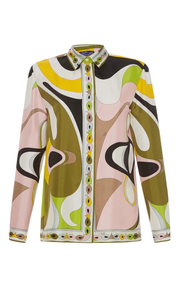 Emilio Pucci Silk Long Sleeve Shirt