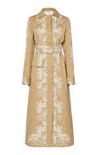Moda Operandi Giambattista Valli Two-tone Embroidered Midi Coat Size: 40