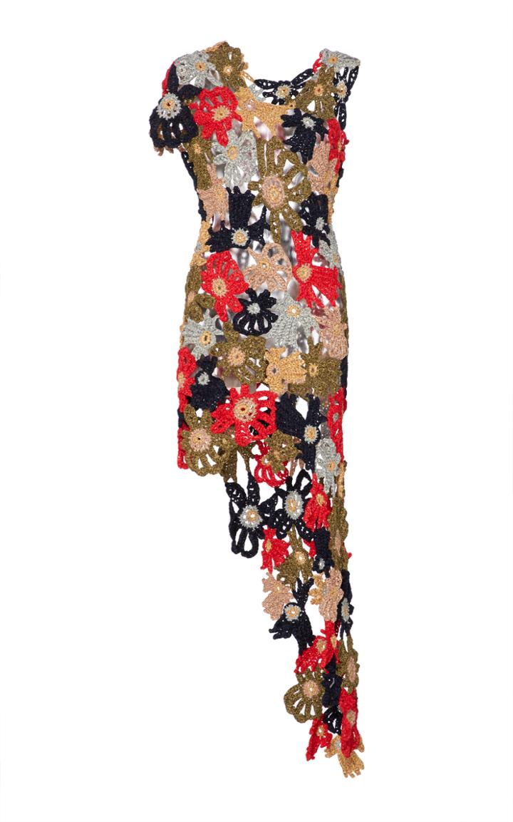 Rosetta Getty Floral Crochet Top