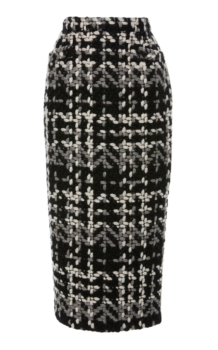 Anna Sui Chunky Tweed Skirt