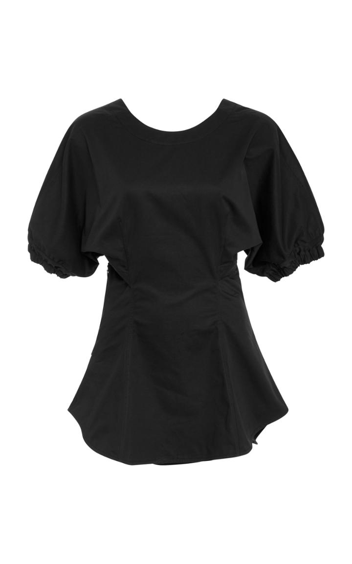Tome Open Back Fitted Blouse
