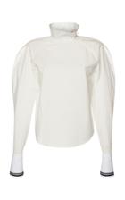 Philosophy Di Lorenzo Serafini Cotton High-neck Blouse