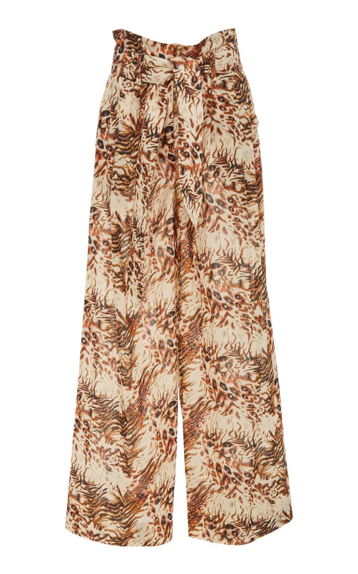 Nanushka Maeva Cotton Printed Wide-leg Pants