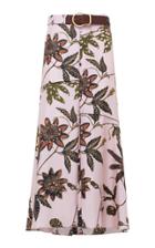 Moda Operandi Dorothee Schumacher Powerful Flora Silk Midi Skirt Size: 1