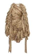 Zimmermann Espionage Ruched Floral-print Silk Mini Dress