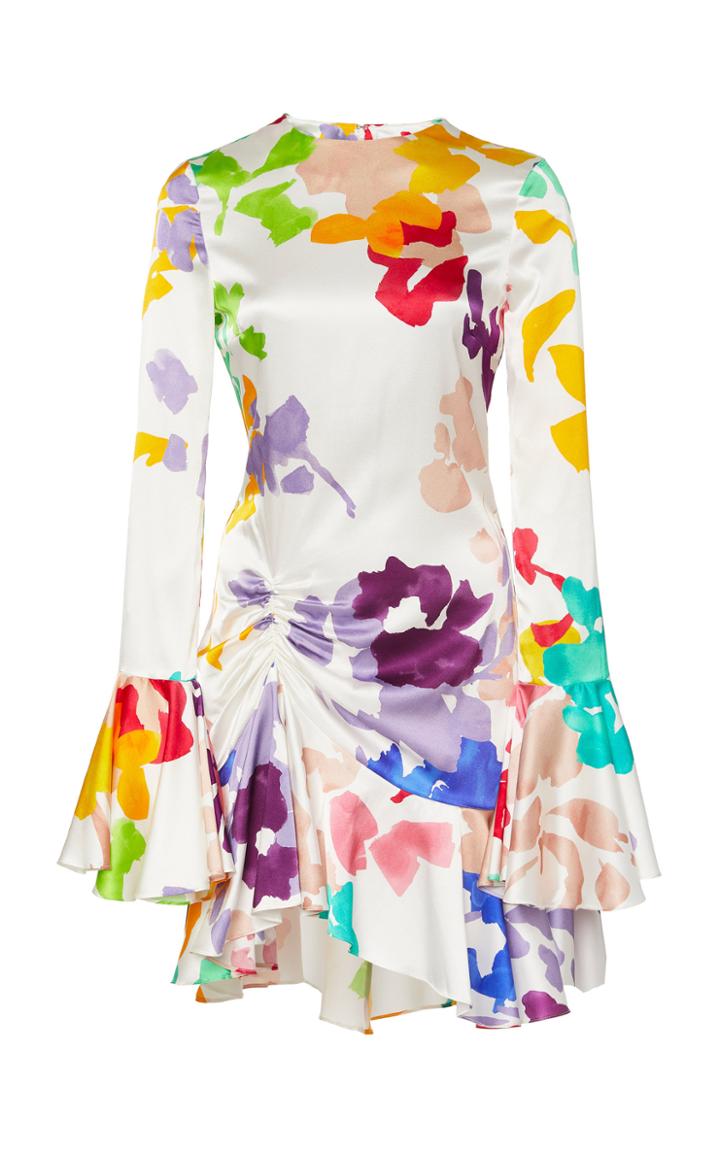 Caroline Constas Monique Silk Mini Dress