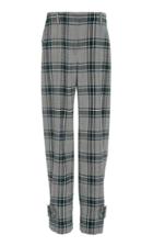Cdric Charlier Plaid Low-rise Cotton Straight-leg Pants