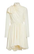 Khaite Constance Draped Silk Mini Dress