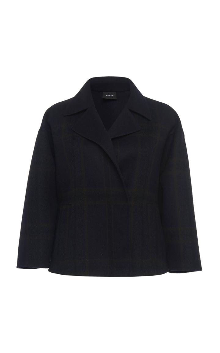 Akris Cristabell Plaid Cashmere Jacket