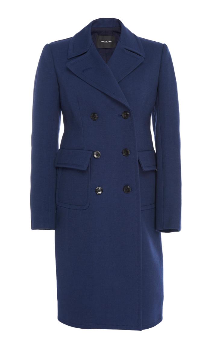Derek Lam Collared Double-breasted Wool-blend Coat