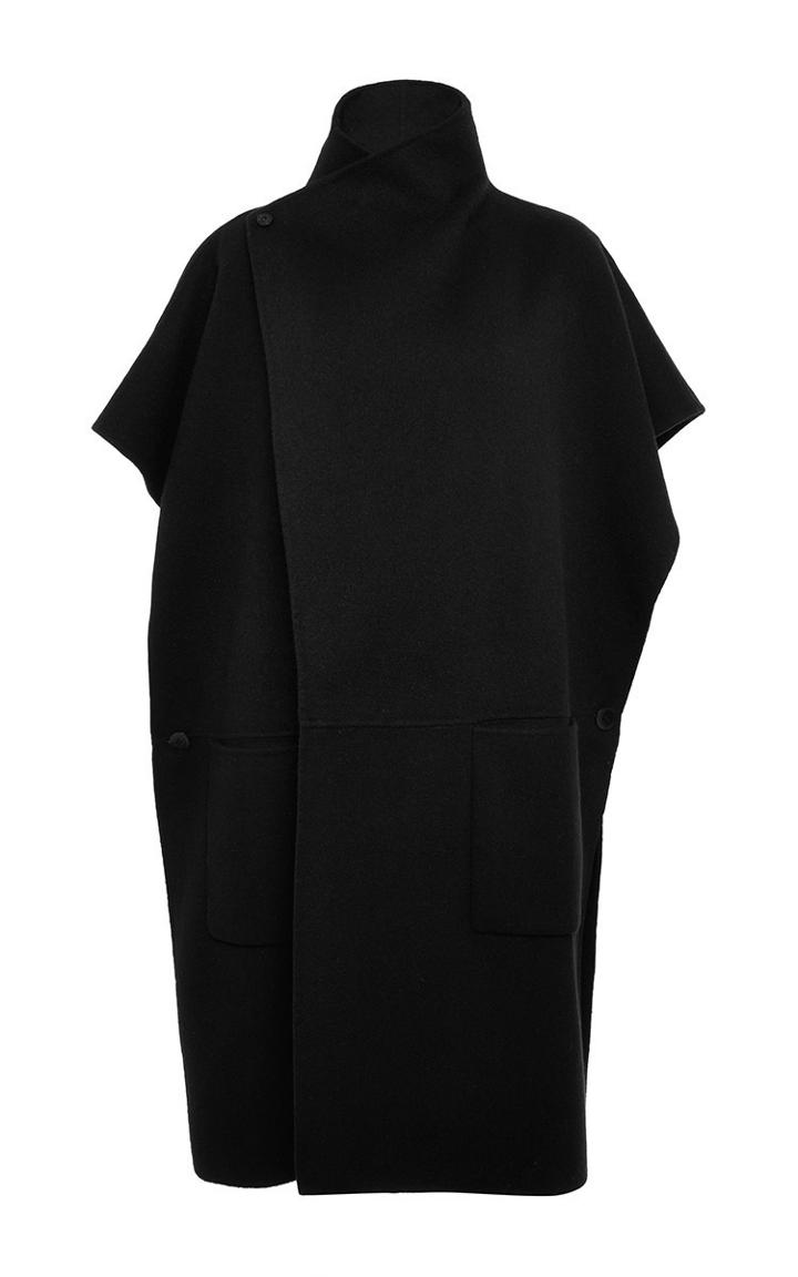 Tibi Reversible Double Faced Wool Angora Coat