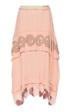 Moda Operandi Lanvin Pleated Crepe Midi Skirt Size: 36