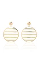 Ark Nine Strings 18k Gold Topaz Earrings