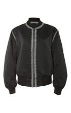 Talitha Cross Embroidered Reversible Bomber Jacket