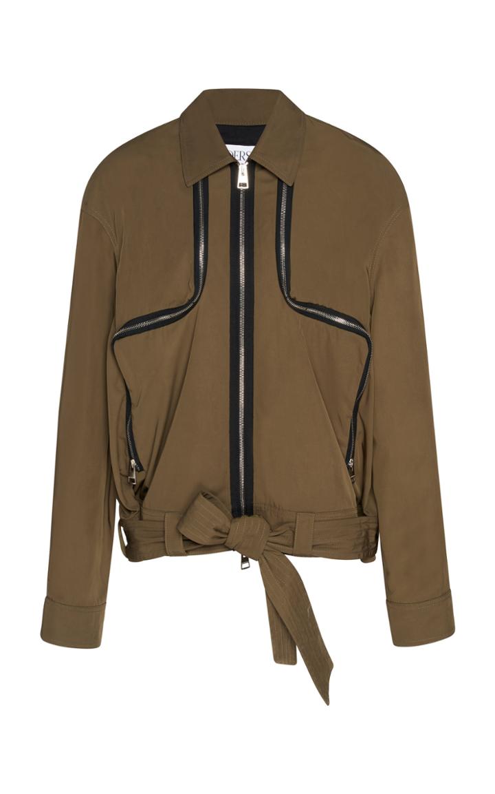 Jw Anderson Twill Tech Taffeta Two Way Zipper Jacket