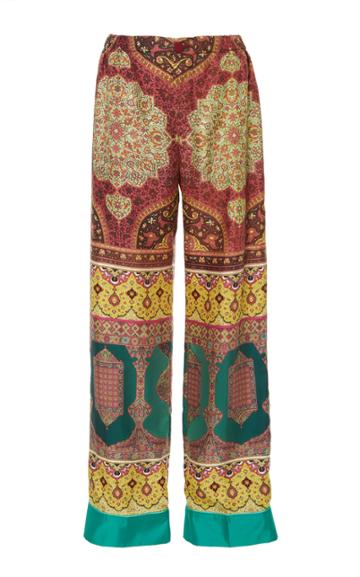 Cabana Printed Silk Trousers