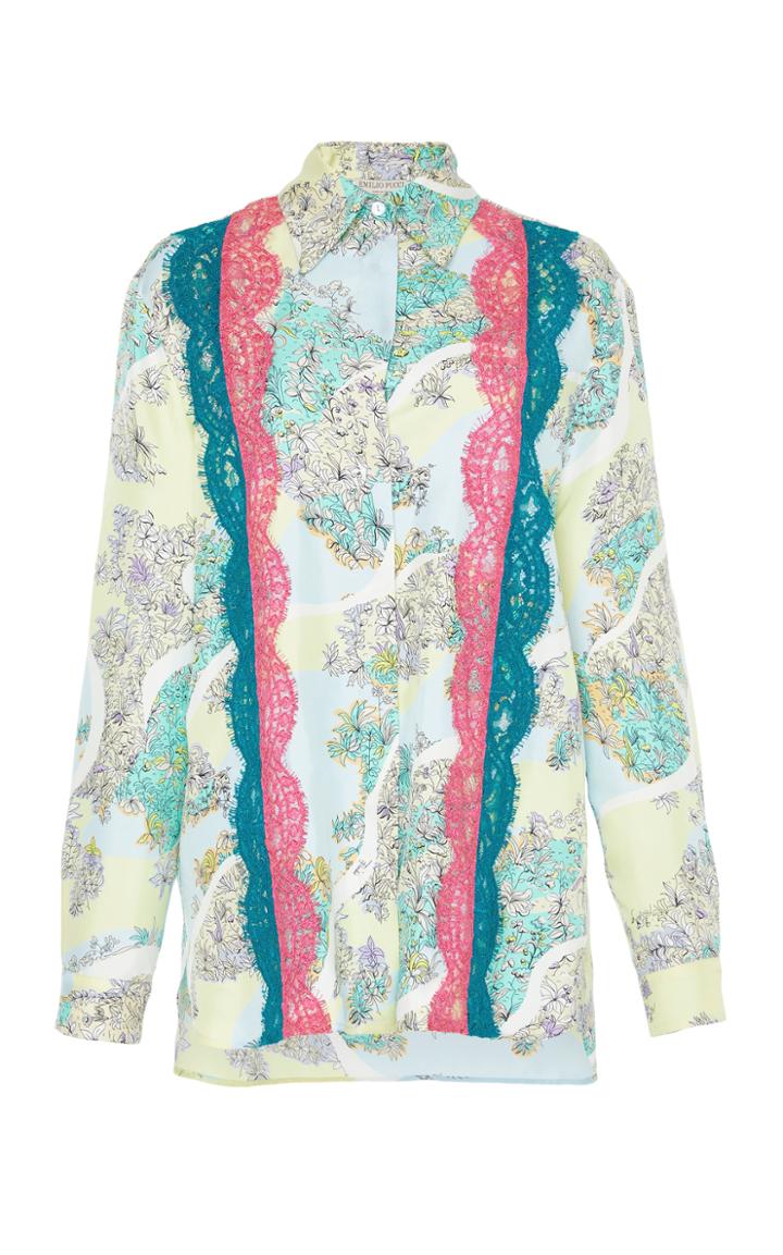 Emilio Pucci Lace Applique Shirt