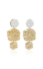 Joanna Laura Constantine Gold-plated Waves Hammered Earrings