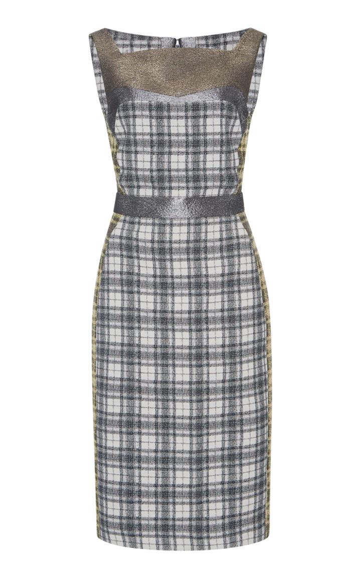 Antonio Berardi Sleeveless Plaid Dress