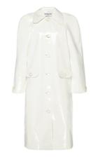 Moda Operandi Rowen Rose Raglan Sleeved Vinyl Trench Coat Size: 32