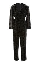 Dodo Bar Or Joan Embellished Velvet Jumpsuit