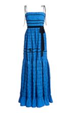 Moda Operandi Molly Goddard Minnie Ribbon-detailed Smocked Taffeta Maxi Dress