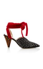Attico Studded Lace Up Pump