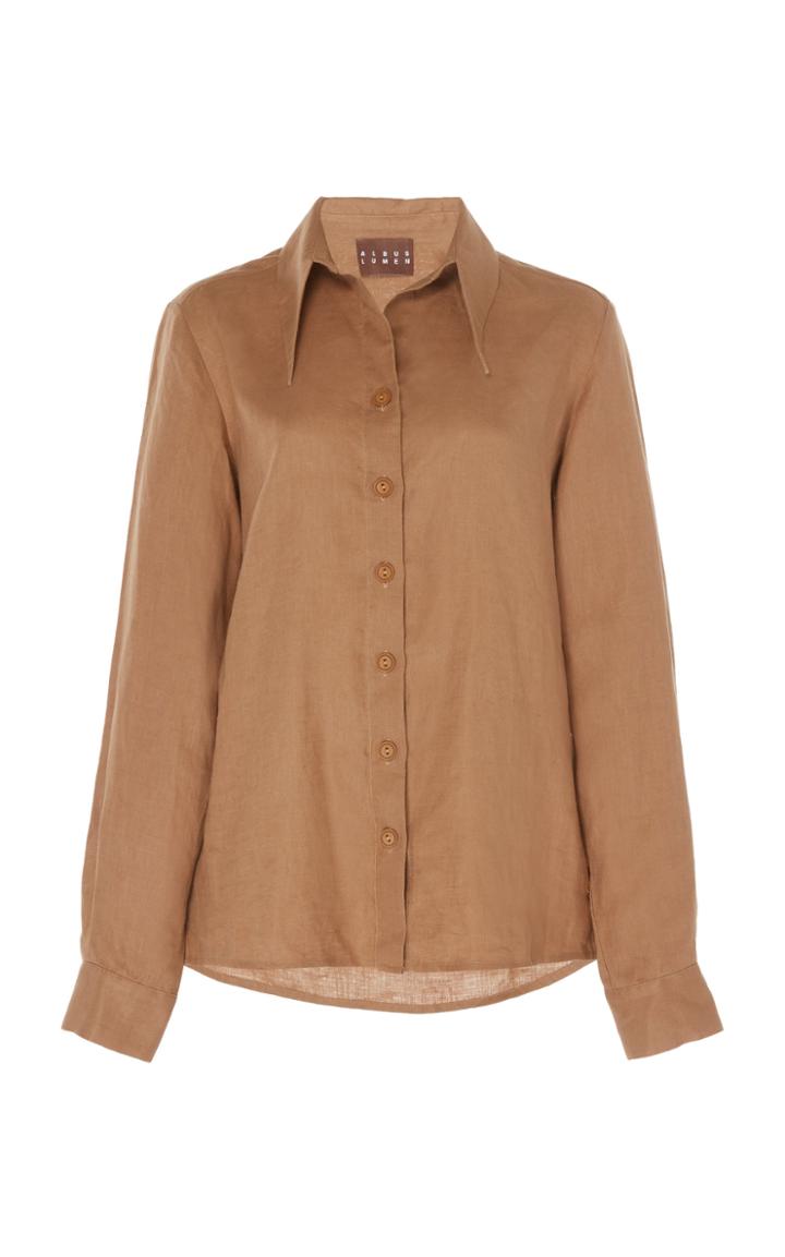 Albus Lumen Agaso Linen Button-up Shirt