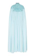 Christian Siriano M'o Exclusive Embroidered Mock Neck Collar Caftan