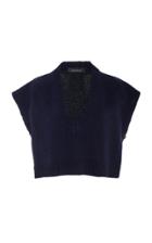 Cdric Charlier Cropped Wool Top