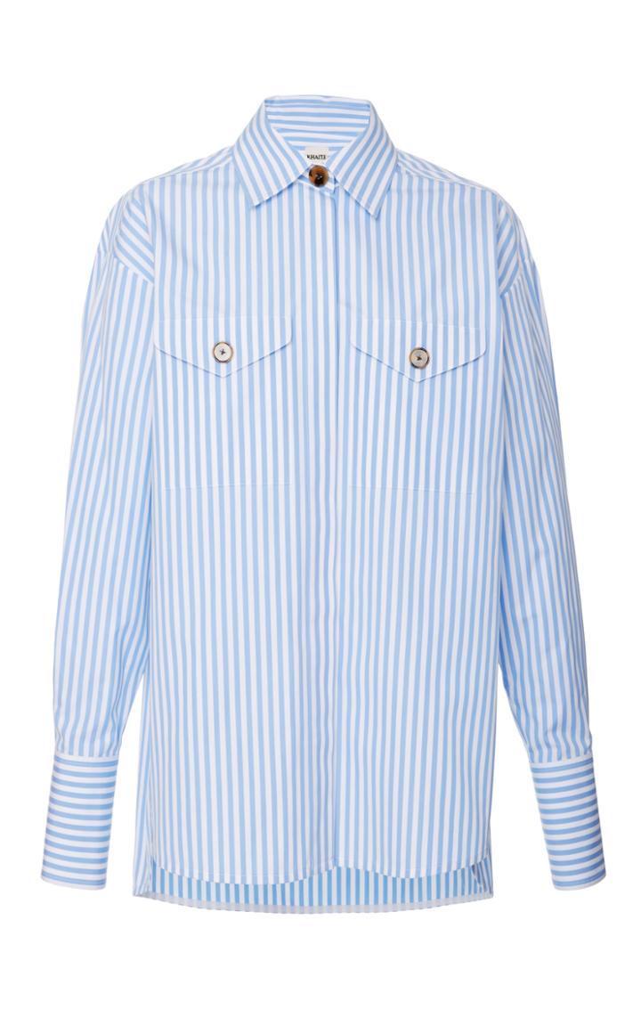 Khaite Nico Cotton Poplin Shirt