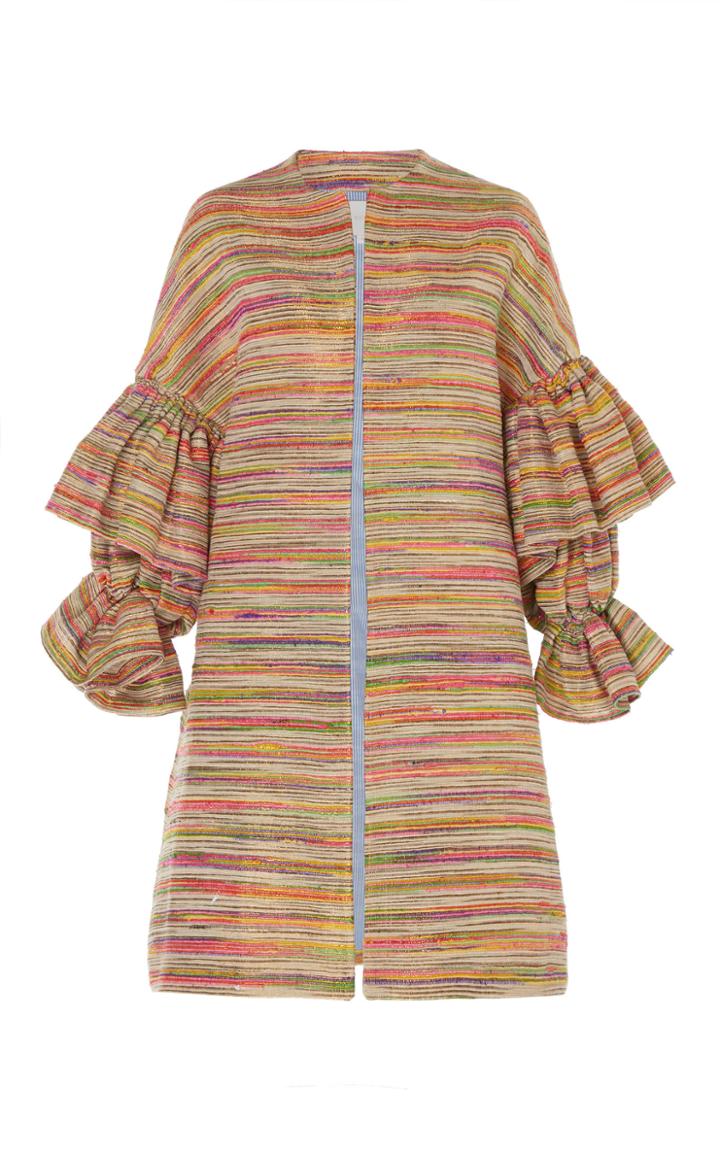 Moda Operandi Leal Daccarett Rita Silk-blend Coat Size: 0