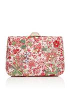 Giambattista Valli Jacquard Peonia Square Clutch