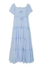 Innika Choo Tiered Cotton Peasant Dress