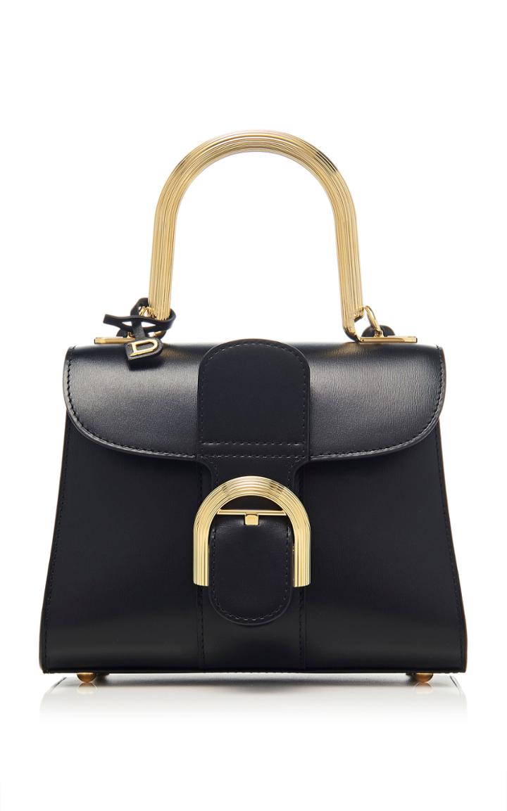 Moda Operandi Delvaux Brilliant Mini Coliseum Calf Leather Top Handle Bag