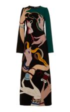 Dolce & Gabbana Patchwork Embellished Brocade Maxi Dress