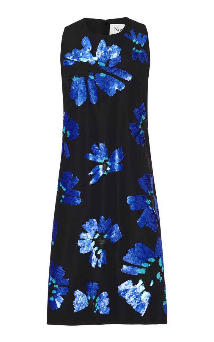 Novis Willow Floral Sequin Cocktail Dress
