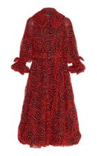 Simone Rocha Embroidered Tulle Bell Sleeve Coat