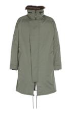 Yves Salomon Paris Fur-trimmed Wool-blend Parka