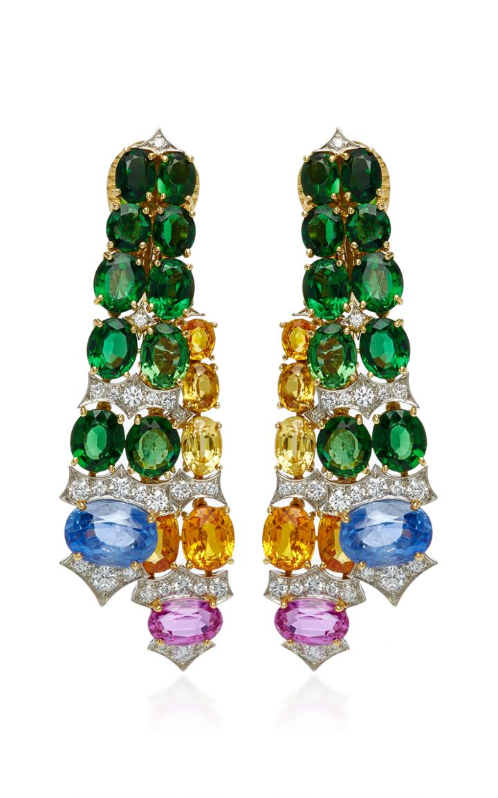 David Webb One-of-a-kind Streamer Earrings