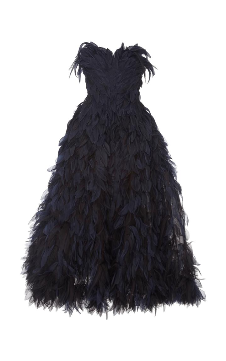 Marc Jacobs Feathered Silk Dress