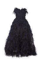 Marc Jacobs Feathered Silk Dress