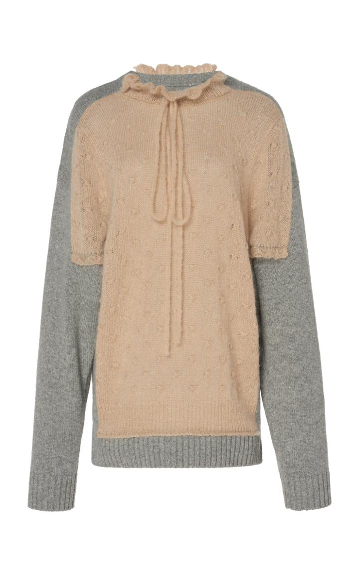 Jw Anderson Mohair Wool Trompe L'oeil Sweater