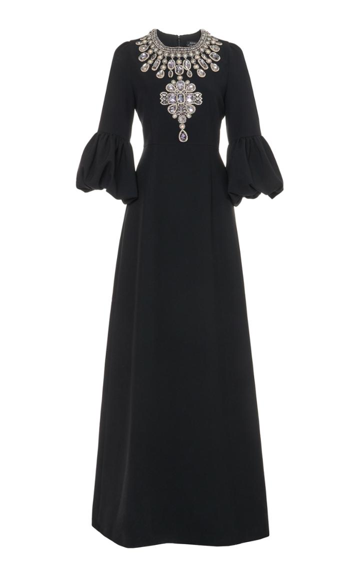 Moda Operandi Andrew Gn Embellished Crepe Gown