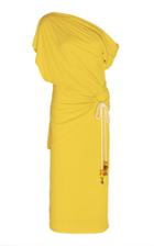 Acler Karline Stretch-knit Tassel One Shoulder Dress
